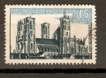 Stamps France -  CATEDRAL  DE  LAON