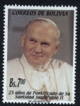 Stamps Bolivia -  25 Aniversario del Pontificado de S.S. Juan Pablo II