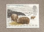 Stamps United Kingdom -  Fauna de invierno