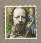 Stamps United Kingdom -  Lord Tennyson, poeta