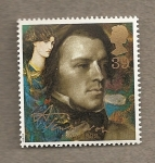Stamps United Kingdom -  Lord Tennyson, poeta