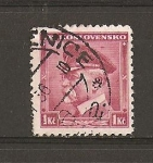 Stamps Czechoslovakia -  Presidente Masaryk.