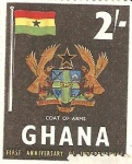 Stamps : Africa : Ghana :  FIRST ANNIVERSARY OF INDEPENDECE