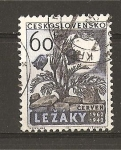 Stamps Czechoslovakia -  20 Aniversario de la destruccion de Lezaky.