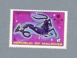 Stamps Maldives -  Capricornio