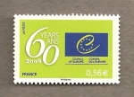 Sellos de Europa - Francia -  60 Aniv. Consejo de Europa