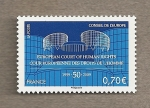Stamps France -  50 Aniv.Tribunal de los Derechos Humanos