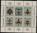 Stamps Germany -  Lámparas de Erzgebirge (los Montes Metálicos)  HB