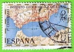 Stamps Spain -  Centenario del intituto eografico y Catastral