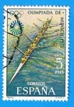 Stamps Spain -  XX Juegos Olimpicos en Munich (Remo)