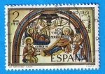 Stamps : Europe : Spain :  Navidad 1972 (Pinturas de la Basilica de san Isidoro Leon)