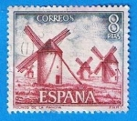 Stamps Spain -  Molinos de la Macha