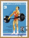 Stamps Cuba -  Campeonato Mundial Pesas