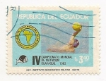 Stamps Ecuador -  IV Campeonato Mundial de Natación