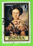 Stamps Spain -  Maria Amalia de Sajonia