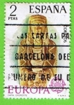 Stamps Spain -  Europa CEPT,(Dama de Oferente del cerro de los Santos Albacete)