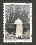 Stamps Poland -  60 anivº de la masacre de katyn, juan pablo I
