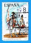 Sellos del Mundo : Europa : Espaa : Abanderado del Regimiento de Zamora 1739