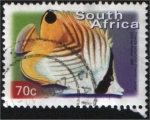 Sellos del Mundo : Africa : South_Africa : Threadfin  butterflyfish