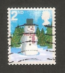 Stamps United Kingdom -  navidad, muñeco de nieve