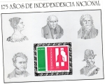 Stamps Mexico -  175 años de idependencia nacional