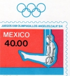 Stamps : America : Mexico :  Juegos XXIII Olimpiada, Los Angeles , Calif.`84