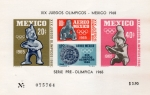 Stamps Mexico -  XIX Juegos Olimpicos - Mexico 1968