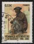 Stamps : Europe : France :  Homenaje a los mineros de Courrieres 1906