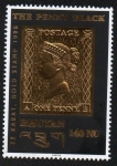 Stamps : Asia : Bhutan :  The penny black