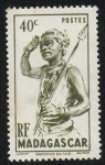 Stamps Madagascar -  Danseur du sud