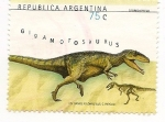 Stamps Argentina -  Gigantosaurus
