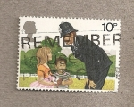 Stamps United Kingdom -  150 Aniv. Policia Metropolitana