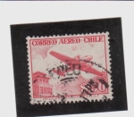 Sellos de America - Chile -  Correo aéreo