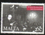 Sellos del Mundo : Europa : Malta : 50 años de Constitución