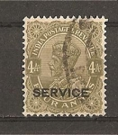 Stamps : Europe : United_Kingdom :  Jorge V./ Servicio.