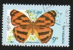 Stamps Laos -  Mariposa
