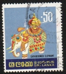 Sellos de Asia - Sri Lanka -  Elefante