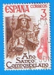 Stamps Spain -  Año Santo Compostelano, (Virjen peregrina , Pontevedra)