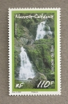 Stamps Oceania - New Caledonia -  Cascada de Tao