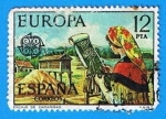 Stamps Spain -  Europa CEPT, (Encaje de tamariñas)