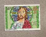 Sellos de Europa - Reino Unido -  Dibujo de Jesús por Tracy Jenkins