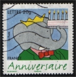 Stamps France -  Aniversario: Babar