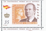 Stamps Spain -  Edifil  3689  150 Aniver. del primer sello español.  
