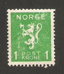 Stamps : Europe : Norway :  203 - León heráldico