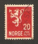 Sellos de Europa - Noruega -  león heráldico