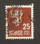 Stamps : Europe : Norway :  230 - León heráldico