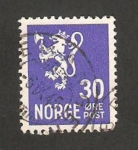 Stamps : Europe : Norway :  231 - León heráldico