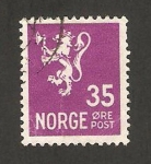 Stamps : Europe : Norway :  león heráldico