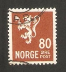 Stamps : Europe : Norway :  292 - León heráldico