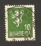 Stamps Norway -  león heráldico